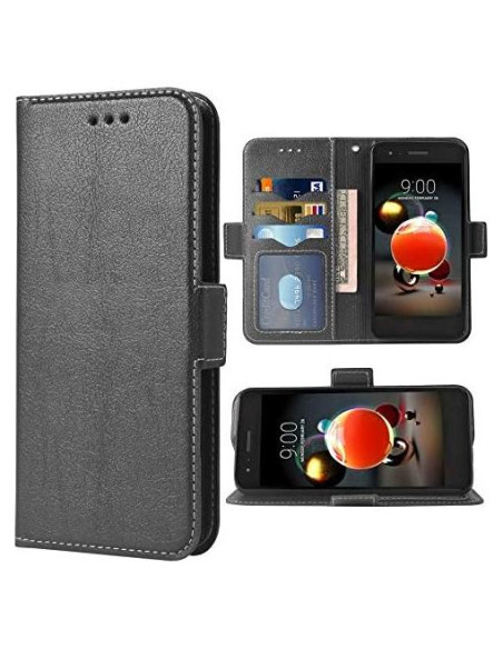 Funda de billetera para LG Aristo 3/2/Plus/1 - PU cuero negro