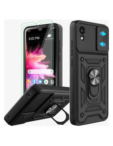 Funda protectora AKINIK para TCL 30Z/TCL 30 LE, negra