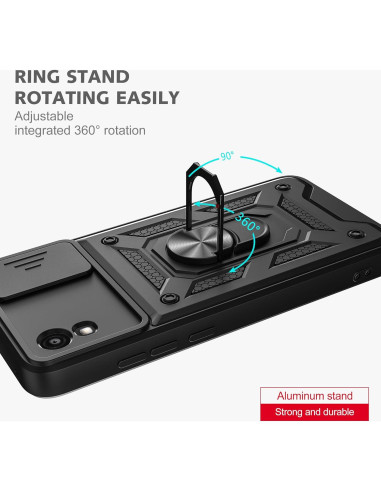 Funda protectora AKINIK para TCL 30Z/TCL 30 LE, negra