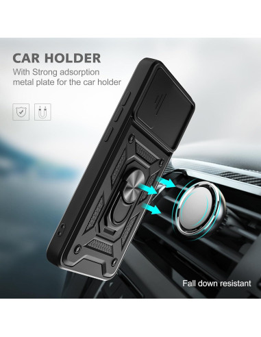 Funda protectora AKINIK para TCL 30Z/TCL 30 LE, negra