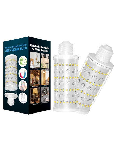 Bombillas Recargables a Batería Slywise 10000mAh RGB Control Remoto