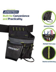 Cinturón de Herramientas JORESTECH 5 Bolsillos Ajustable 2