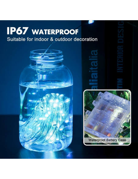 Cadena de Luces LED RGB 12m Hoofun con Control Remoto