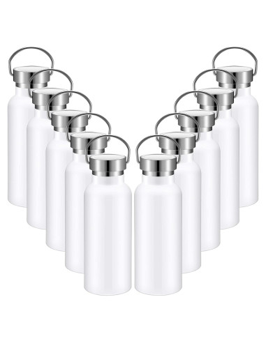 Paquete de 10 Botellas de Agua Reutilizables Cunhill 0.5L