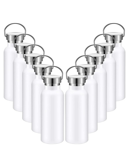 Paquete de 10 Botellas de Agua Reutilizables Cunhill 0.5L