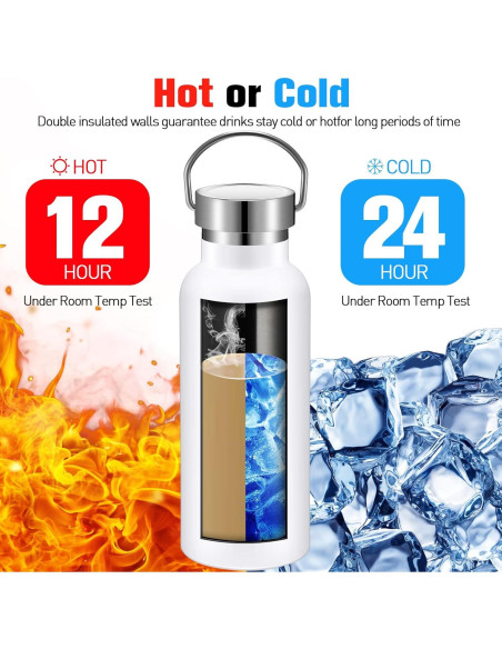 Paquete de 10 Botellas de Agua Reutilizables Cunhill 0.5L