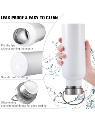 Paquete de 10 Botellas de Agua Reutilizables Cunhill 0.5L