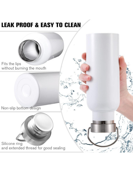 Paquete de 10 Botellas de Agua Reutilizables Cunhill 0.5L