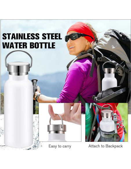 Paquete de 10 Botellas de Agua Reutilizables Cunhill 0.5L