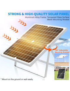 Bomba de Fuente Solar FEOXSHAL 20W con 4 Estilos de Rocío 2