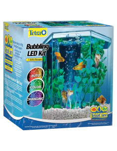 Kit Acuario LED Burbujeante Tetra 1 Galón Hexagonal