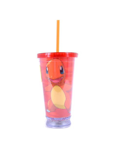 Vaso de Viaje Holográfico Pokemon Charmander 532ml JUST FUNKY