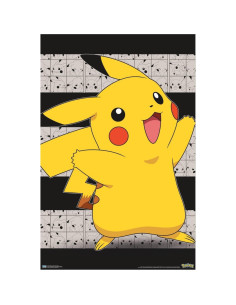 Póster en Lienzo Pikachu Trends International 37.4x56.7 cm 2