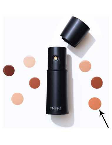 Base Cuatro en Uno Mineral Air YA-MAN 28 ml Bronceado Medio