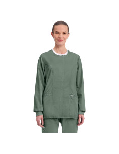 Chaqueta de Scrubs para Mujeres Cherokee WW310 Oliva X-Pequeño