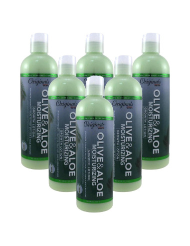 Loción de Crecimiento Aceite de Oliva Africas Best 355ml x6
