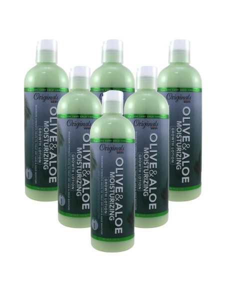 Loción de Crecimiento Aceite de Oliva Africas Best 355ml x6