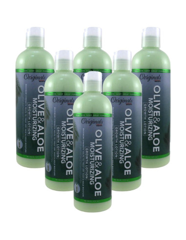 Loción de Crecimiento Aceite de Oliva Africas Best 355ml x6