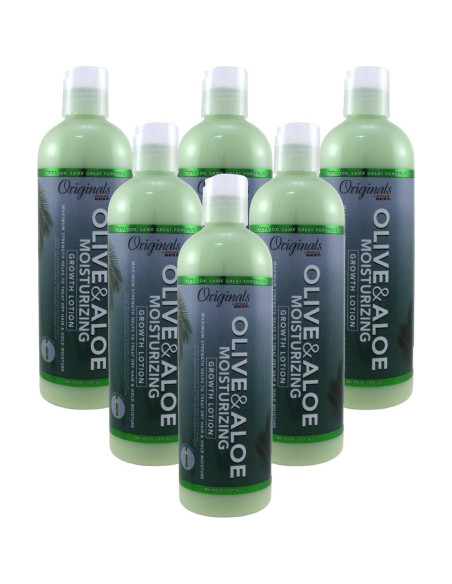 Loción de Crecimiento Aceite de Oliva Africas Best 355ml x6