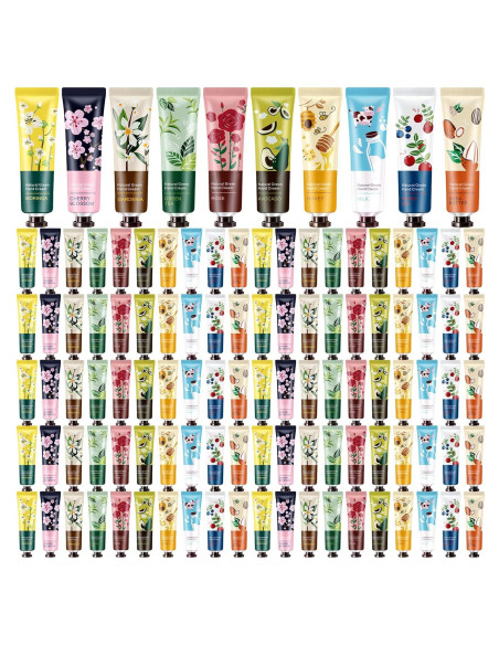 Set de 120 Cremas de Manos Dansib - 10 Fragancias Naturales