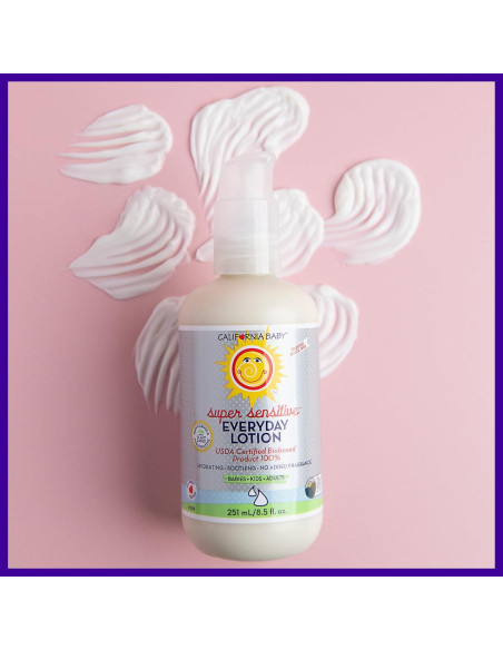Loción Super Sensible California Baby 562 mL Hipoalergénica