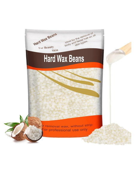 Perlas de Cera Dura Yovanpur Coco 300g para Depilación Indolora