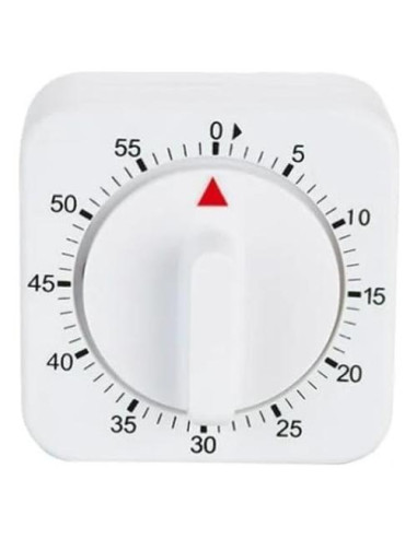 Temporizador Mecánico de Cocina Tustao Blanco 60 Minutos