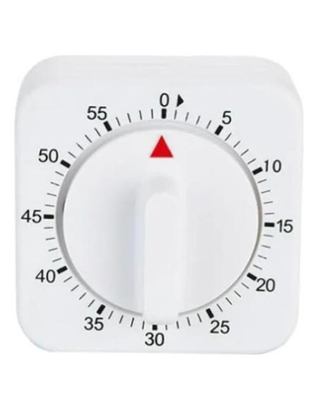Temporizador Mecánico de Cocina Tustao Blanco 60 Minutos