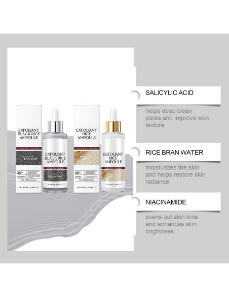 Set de Ampoule Exfoliante de Arroz YG LianKai 2 Pcs 100ml