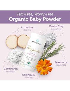 Polvo para Bebés Orgánico Era Organics 85g Sin Talco 2