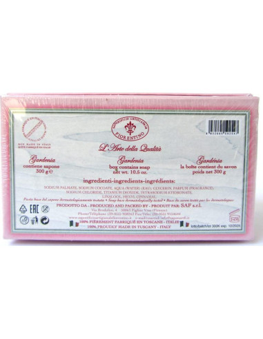 Jabón Aromatizado Gardenia 298 g Saponificio Artigianale