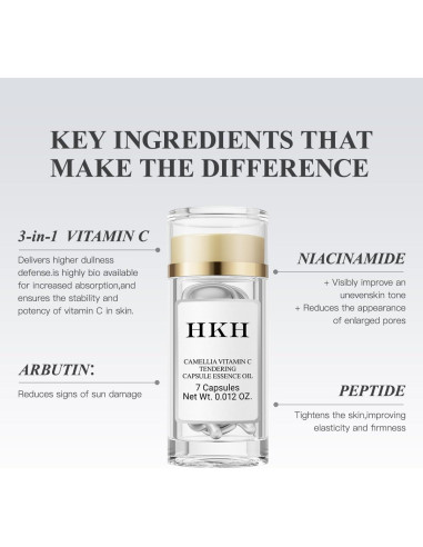 Cápsulas Suero Corrector de Manchas HKH Triple Vitamina C 40g