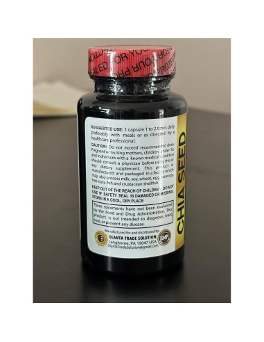 Suplemento de Semilla de Chía Vitalabs - 60 Cápsulas