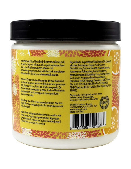 Manteca Corporal Vivo Per Lei Vitamina C 452g - Hidratante Antienvejecimiento