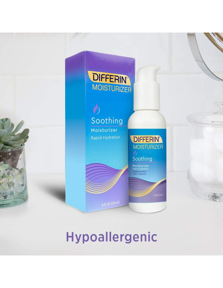 Hidratante Facial Differin 113.4 g - Loción Calmante Piel Sensible