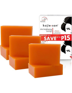 Kojie San Kit de Cuidado Facial - 2 Jabones Aclaradores 65g, Crema 30g y Cepillo 2