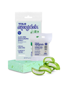 Esponjabon de Aloe Vera T.Taio - Jabón y Esponja Hidratante