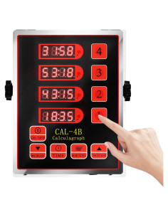 Temporizador Digital Inalámbrico BNDHKR 4 Canales Acero Inoxidable