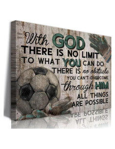 Cuadro de Lona de Fútbol DCMVJHZV 40x30 cm Decoración Inspiracional