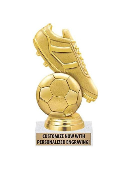 Trofeo de Fútbol Personalizado Crown Awards 15.24 cm - 5 Unidades