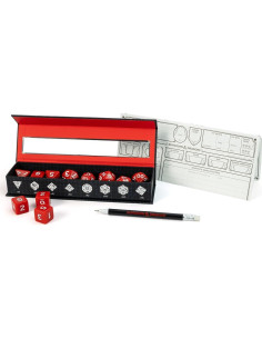Conjunto de Dados D&D Nuevos Aventureros 14 Piezas Rojos 2