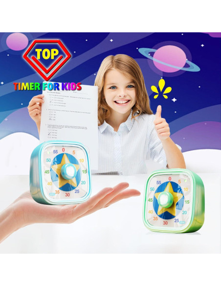 Temporizador Visual Acomingwin 60 Minutos Verde para Niños Temporizador Visual Acomingwin 60 Minutos Verde para Niños