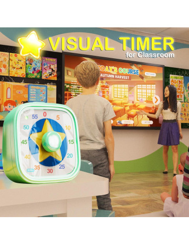 Temporizador Visual Acomingwin 60 Minutos Verde para Niños