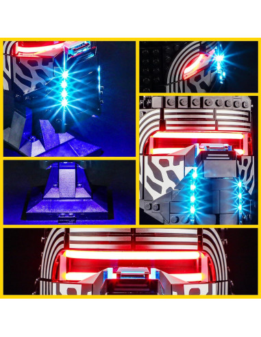 Kit de Luz BOOZUU para Casco de Kylo Ren LEGO 75415