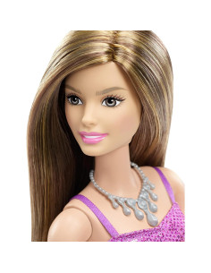 Muñeca Barbie Glitz con Vestido Brillante Morado - Mattel 2