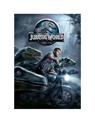 Set de 3 DVDs Jurassic World Chris Pratt + Tarjeta de Arte