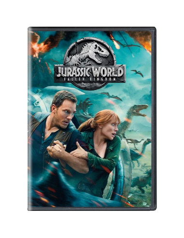 Set de 3 DVDs Jurassic World Chris Pratt + Tarjeta de Arte