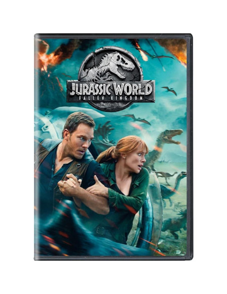 Set de 3 DVDs Jurassic World Chris Pratt + Tarjeta de Arte