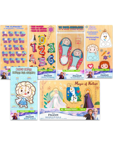 Rompecabezas de Madera Disney Frozen 6 Piezas Educativos