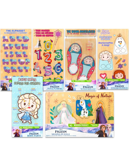 Rompecabezas de Madera Disney Frozen 6 Piezas Educativos